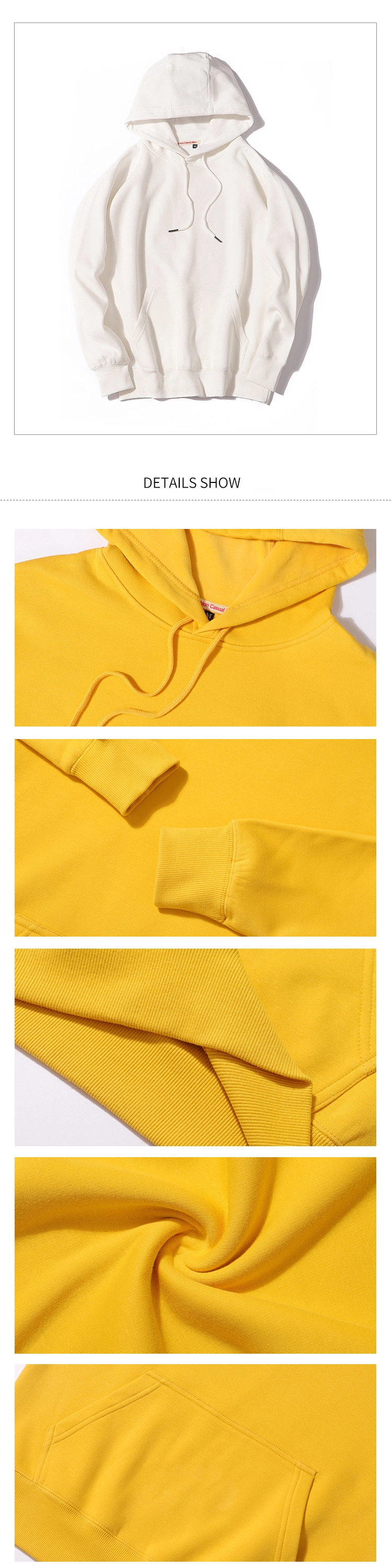 Unisex Thin Blank Solid Custom Logo Pullover Hoodies Sweatshirts Sports Wear Clothing