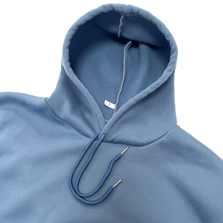 Hot Selling New Versatile Loose Hooded Sweatshirt Couples Hoodies Solid Color Thick Oversized Drop Shoulder Hoodie