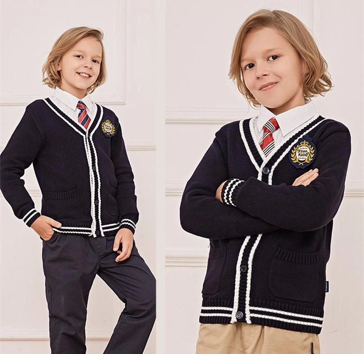 Good Quality Knitted Primary School Kids Sweater
