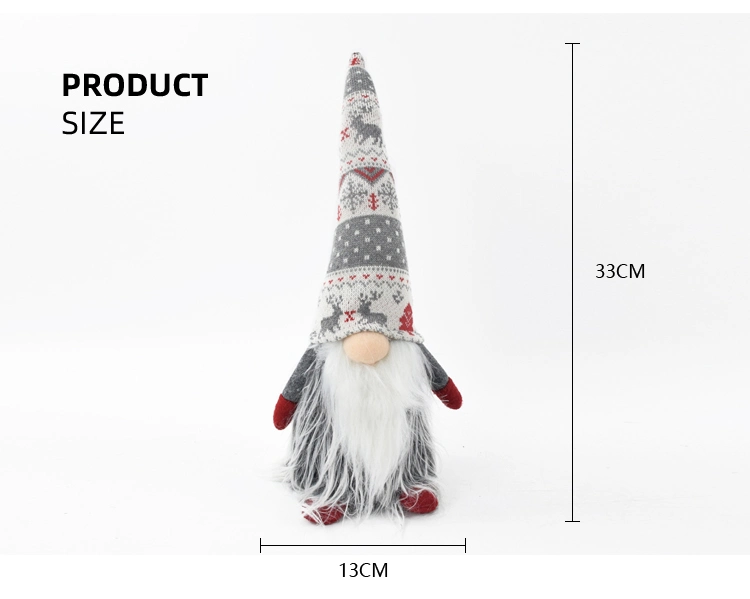 Knitted Gnomes Decoration Christmas Stuffed with Nordic Style