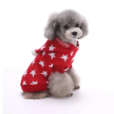 Weihnachtsferien-Haustier-Unisex-Pullover mit Mütze für Hunde, Jungen, Männer und Mädchen