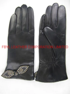 Hochwertige importierte weiche Echtlederhandschuhe für Damen (JYG